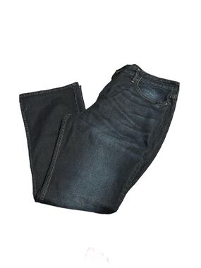 Lee Women’s Straight Jeans in Dark Blue Fade